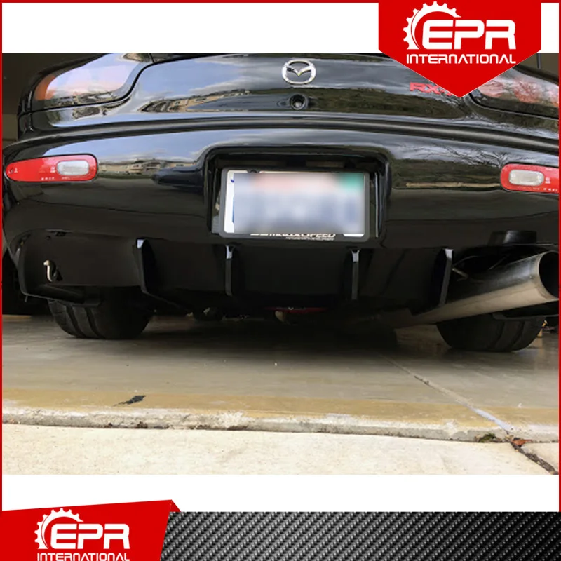 For RX7 FD3S Feed Style Glass Fiber Rear Diffuser Trim FD3S Racing Part Body Kit RX7 Accessories FRP Diffuser