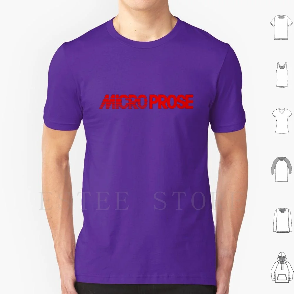 Retro Computer Games-Microprose T Shirt Men Cotton 6xl Retro Video Games Video Games Commodore 64 Spectrum Zx Computer C64