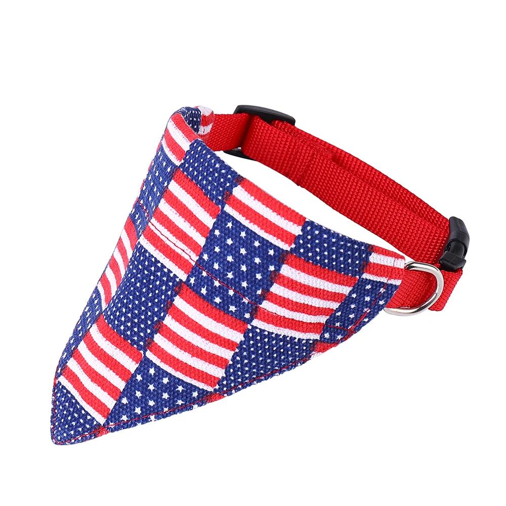 America Flag Dog Bandana Over the Collar Pet Neck Collar for Large Dogs Dog Accessories Pet Scarfs