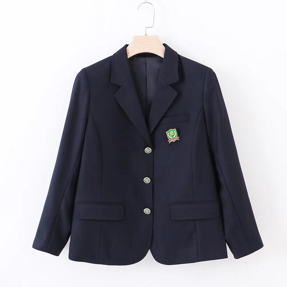 JK Uniform College Style giapponese Girl's Boy's Spring Autumn suit Blazer giacche a maniche lunghe cappotti Top per JK DK School Uniform