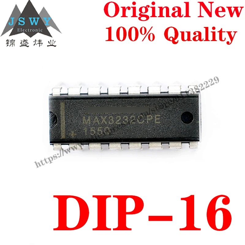 10~100 PCS MAX3232CPE DIP-16 Semiconductor Interface IC RS-232 Interface IC IC Chip with for module arduino Free Shipping MAX232