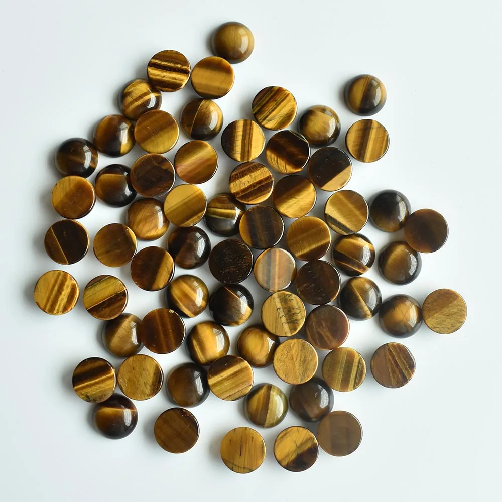 Modische, hochwertige gemischte runde CAB-CABOCHON Natursteinperlen für Schmuckzubehör, 12mm, Großhandel, 50 Stück/Lot, kostenloser Versand. – Detail 12