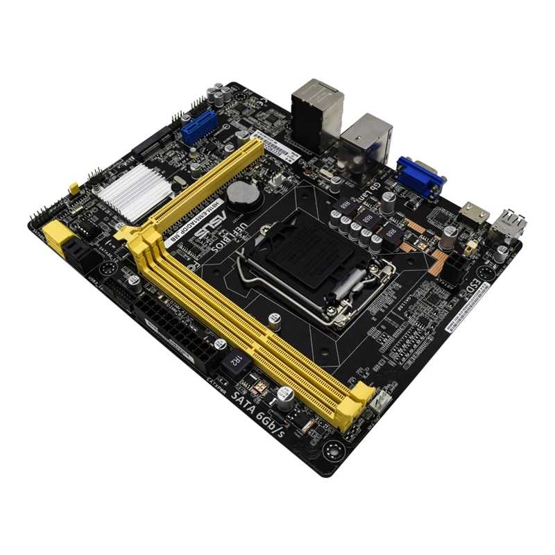 Imagem -03 - Motherboard Lga 1150 Pci-e 2.0 Sata Suporte Core I34130 Cpu Micro Atx Asus-h81m-e M51ad dp mb H81m-e