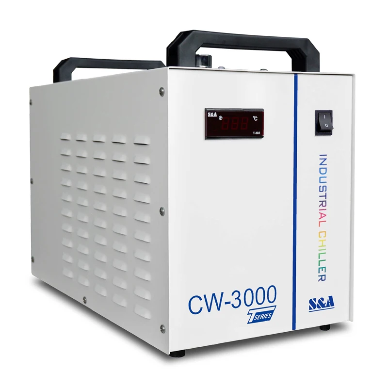 

S&A CW3000 Industrial Water Chiller for CO2 Laser Engraving Cutting Machine Cooling 60W 80W Laser Tube TG220V