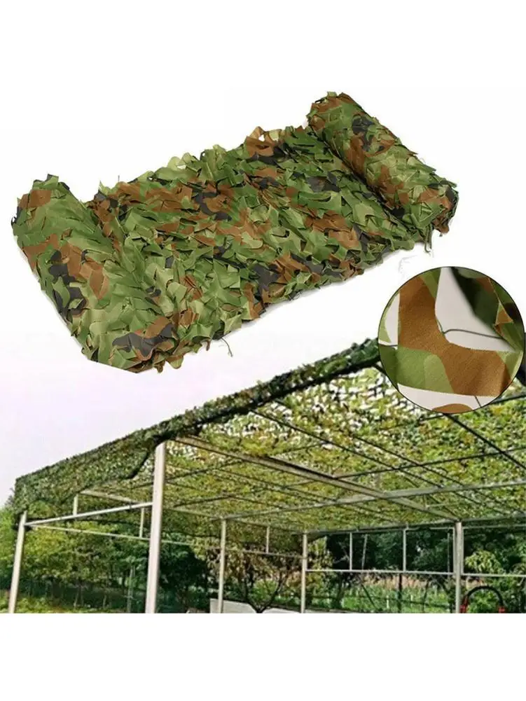 Woodland Camo Netting Camouflage Net Privacy Protection Camouflage Mesh for Camping Forest Landscape