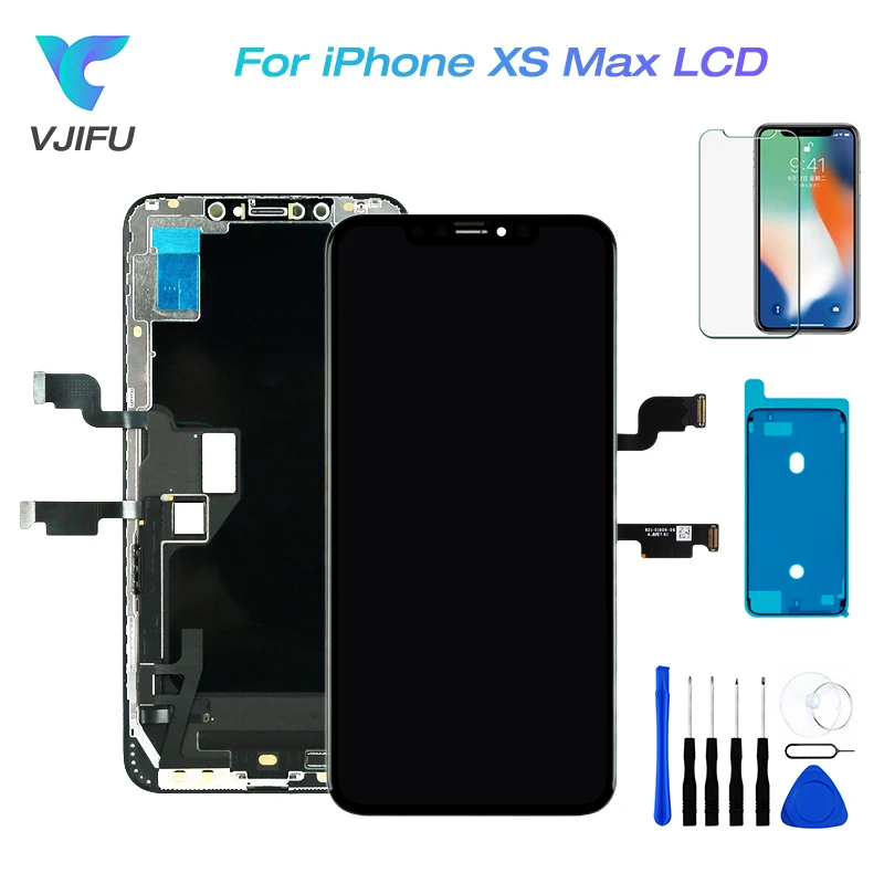 

Original 6.5" For iPhone XS Max LCD Display Touch Screen A2101 A1921 A2104 A2102 Digitizer Assembly Replacement Phone Repair