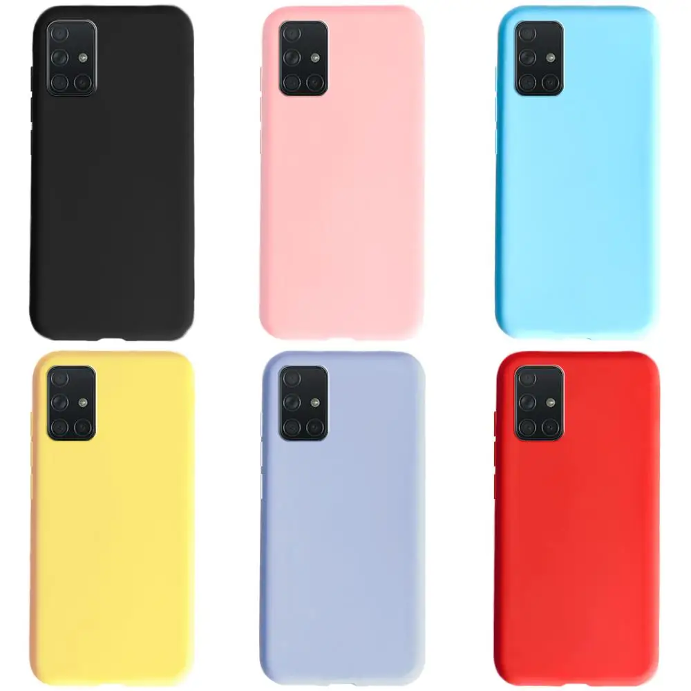 Cute Candy Case For Samsung A71 A715F Galaxy SM-A715F Back Cover Phone Cases For Samsung Galaxy A71 A 71 Soft TPU Fundas Housing