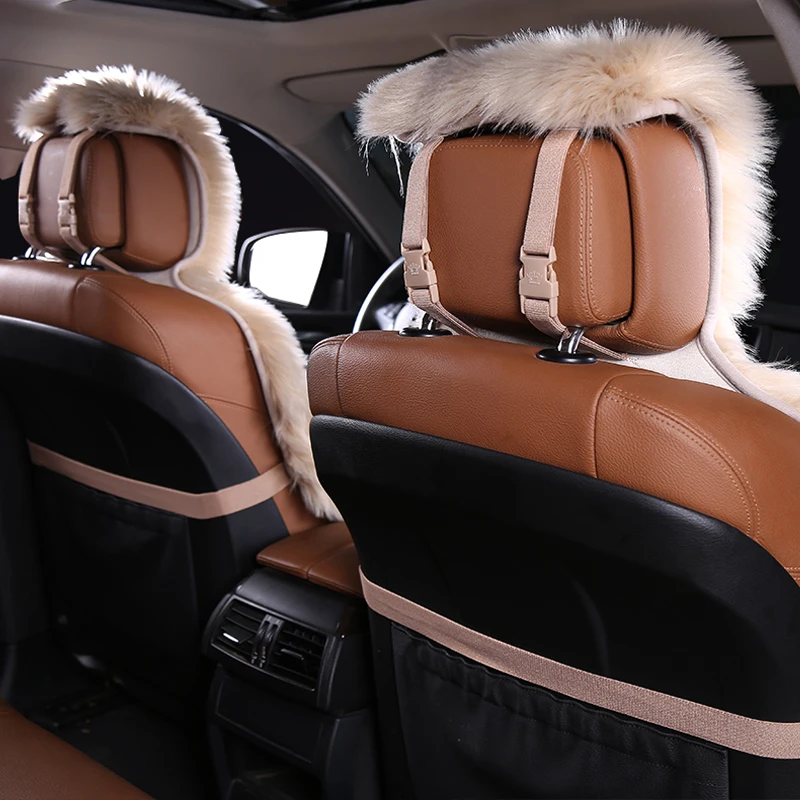 Plush car seat cover Fax fur car seat cushion high quality car interior universal Fit for Toyota Kia Lada Volkswagen Hyundai