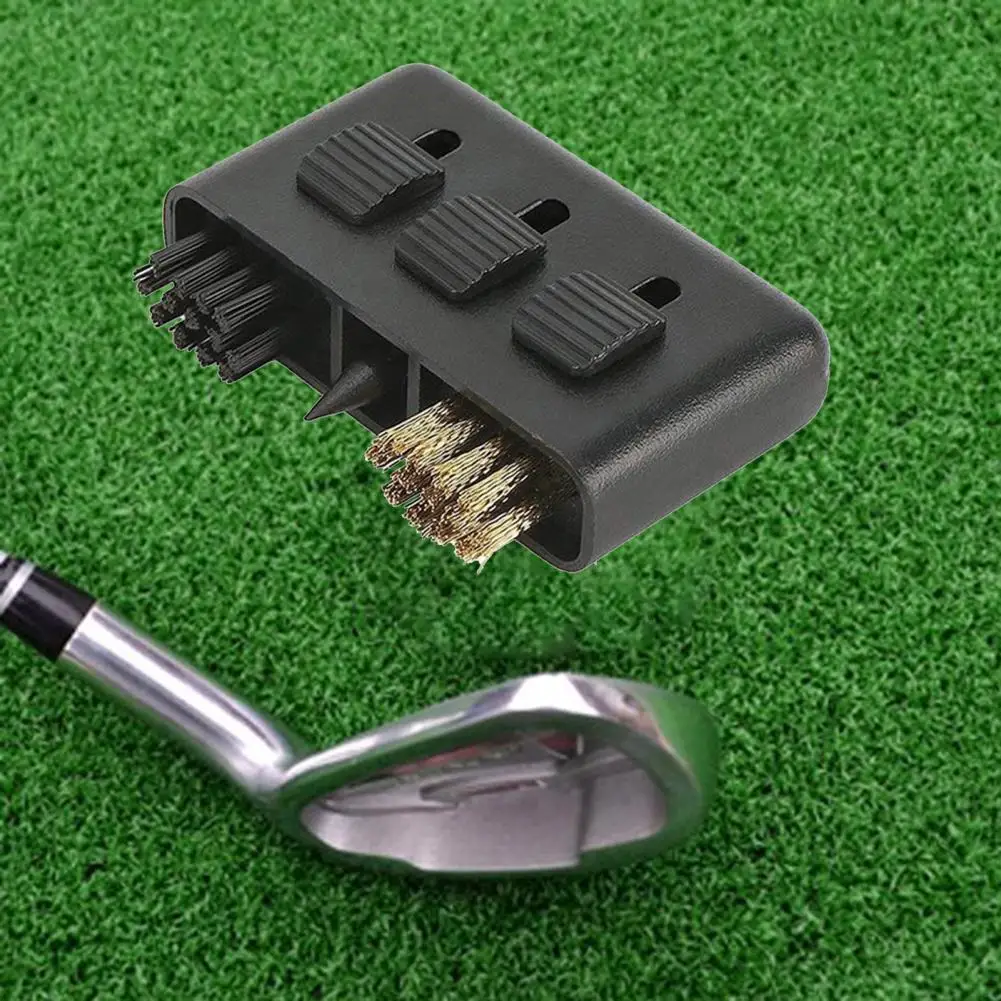 Golf Ball Cleaning Brush PP Mini Golf Club Brush Pocket Sized Thicker  Universal Retractable Golf Club Cleaning Brush