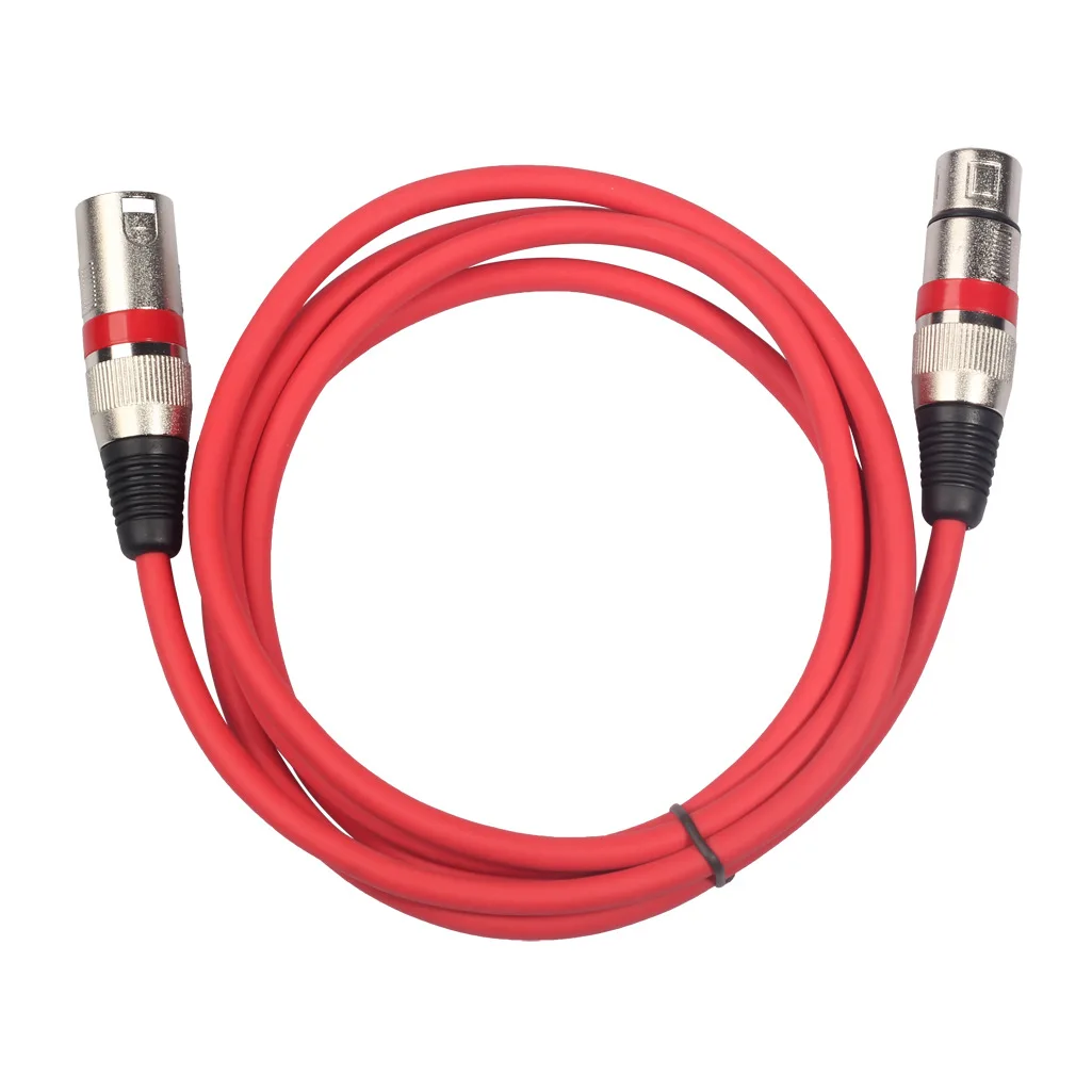 5 sztuk kabel XLR męski na żeński M/F 3Pin OFC Audio kabel folia + pleciony ekranowany do wzmacniacz mikser do mikrofonu 1m 3m 5m10m 20m 30m