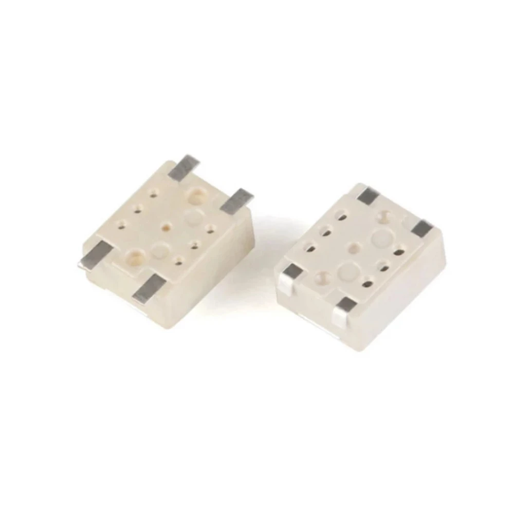 100 PÇS/LOTE 3*4*2.5mm SMD Tact Switch 4 Pinos de Toque Micro Switch Push Button Switches 3x4x2.5H Branco Botão Botão do Controle Remoto Chave Do Carro B