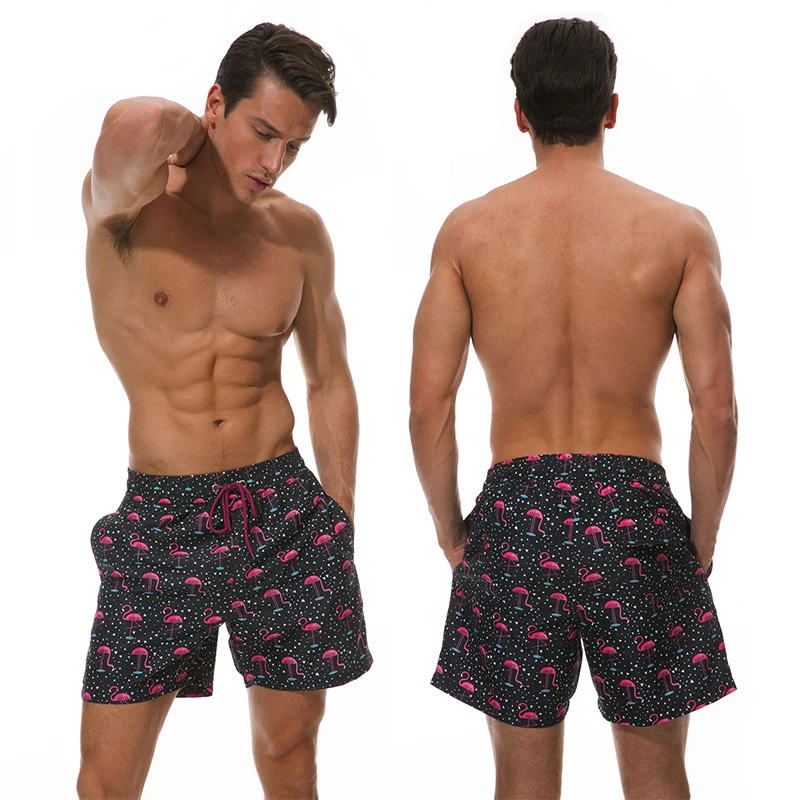 Men's Beach Shorts Quick-Drying Swimming Shorts Bathing Beach Surfing Swimming Trunks Outdoor Running Sports Pants