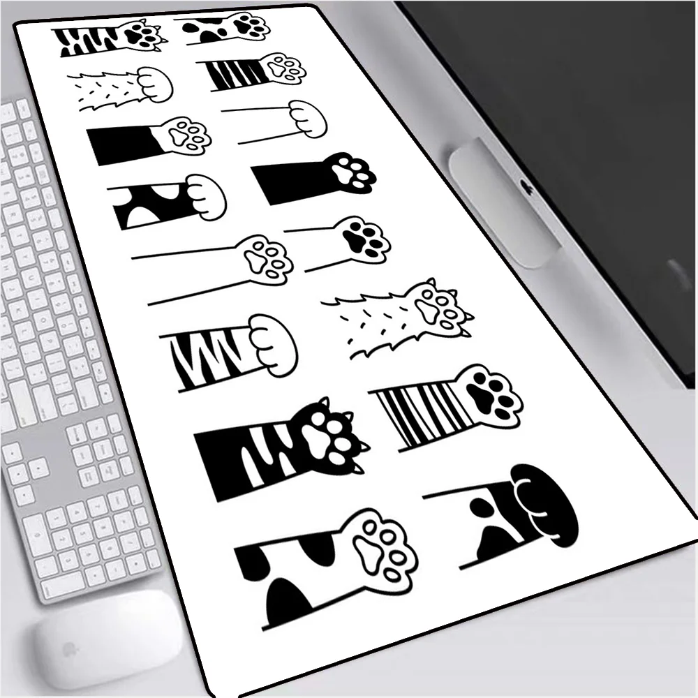 

Mairuige Cat Claw Large Gaming Mouse Pad RGB Player Lock Edge Keyboard Mouse Pad LED Gaming Table Mousepad Direct Delivery Desk