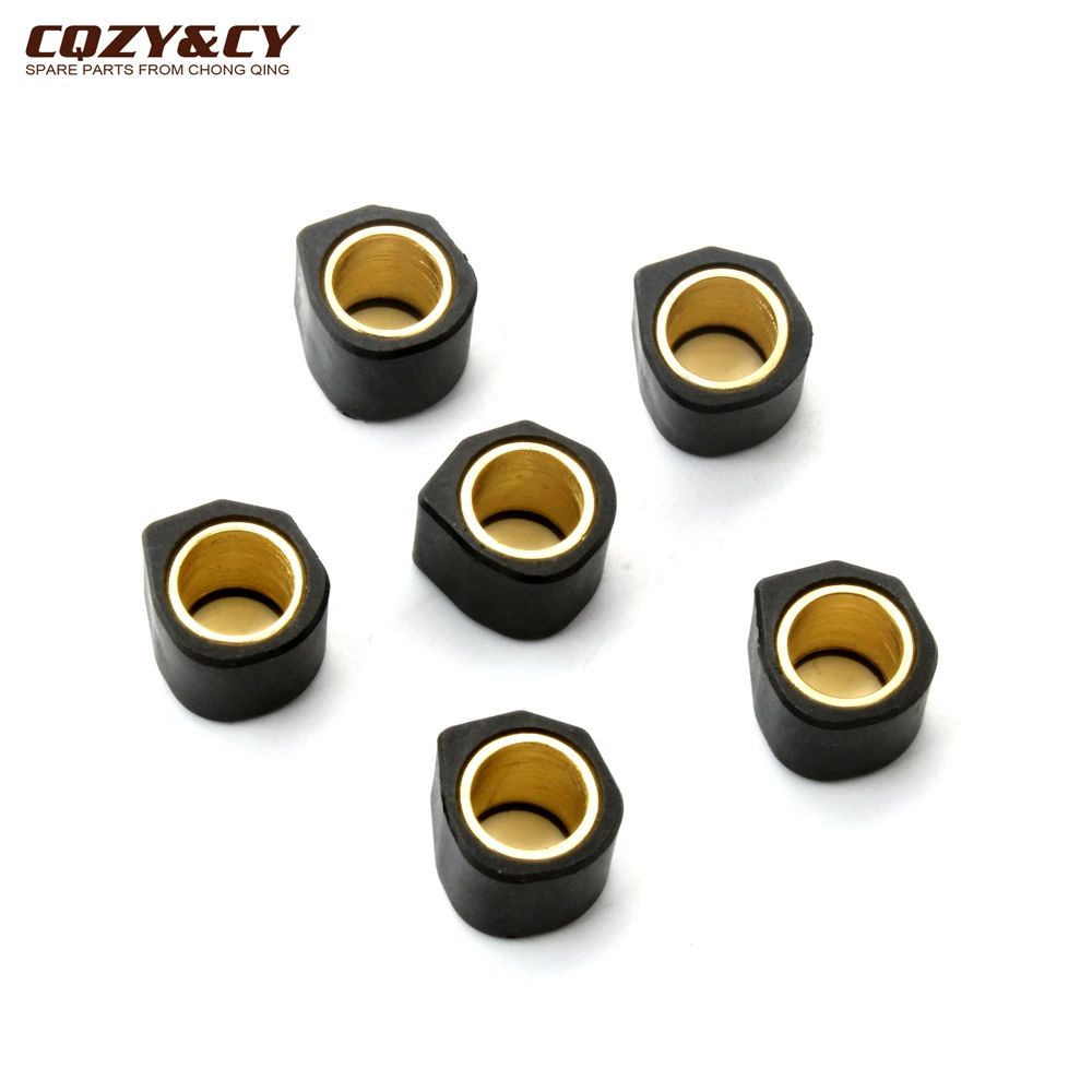 6PC Racing Roller Set Weight 20x17mm 9g 11g 13g 15g For Gilera Runner FX Fxr 180 1997-2002 Scooter