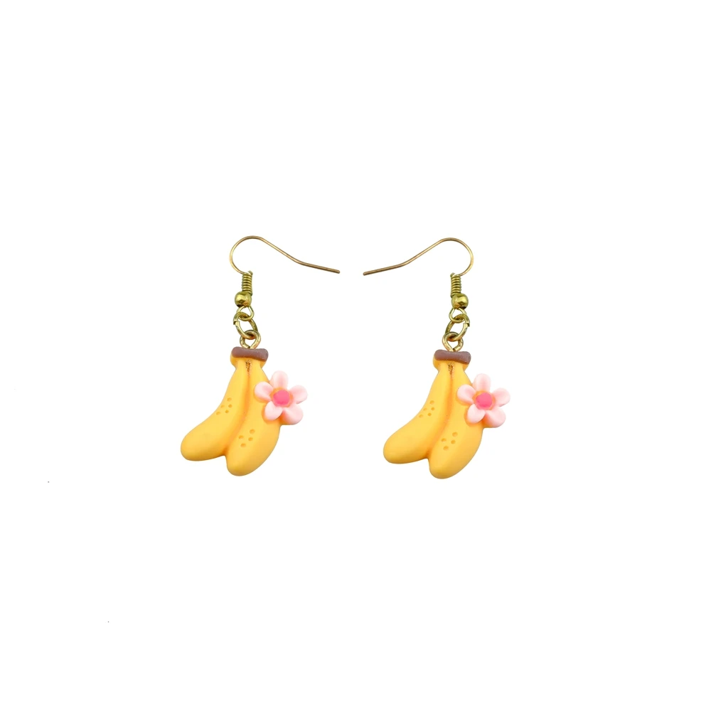 الكرتون انخفاض الأقراط كعكة الفاكهة الدب زهرة أقراط زي العصرية نمط الأطفال فتاة مجوهرات قطرة الشحن