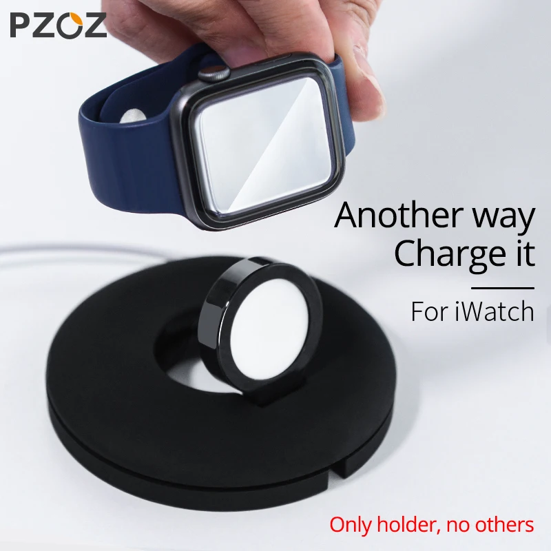 애플워치 iWatch 울트라 3 2 시리즈 11 10 9 8용 PZOZ 무선 충전기 도크 스테이션 충전 스탠드 충전 케이블 액세서리