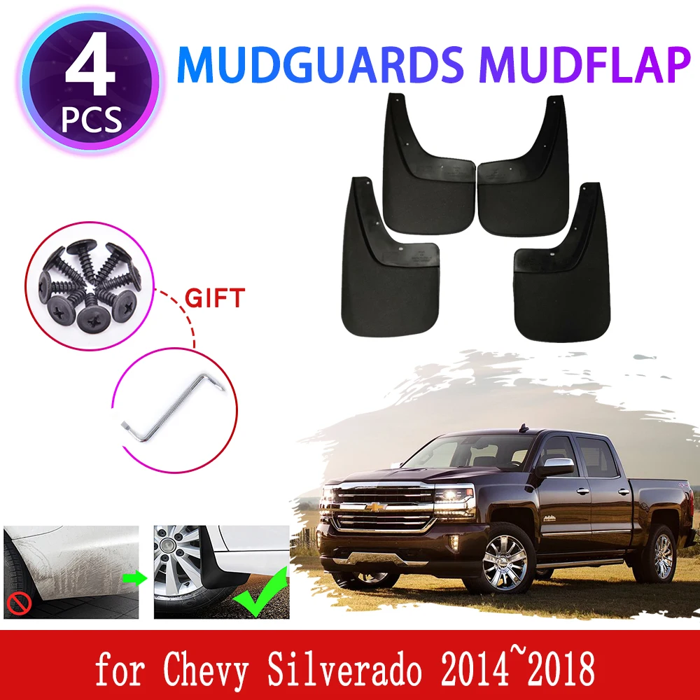 

for Chevrolet Silverado GMC Sierra 2014~2018 2015 2016 2017 Mudguards Mudflaps Fender Mud Flap Splash Guards Cover Accessories