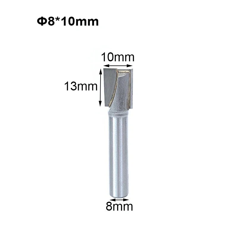 1pc 8mm Surface trimming Bottom Cleaning Bit Wood Milling Cutting slotting CNC Router Mill  End Milling Cutter For Woodworking