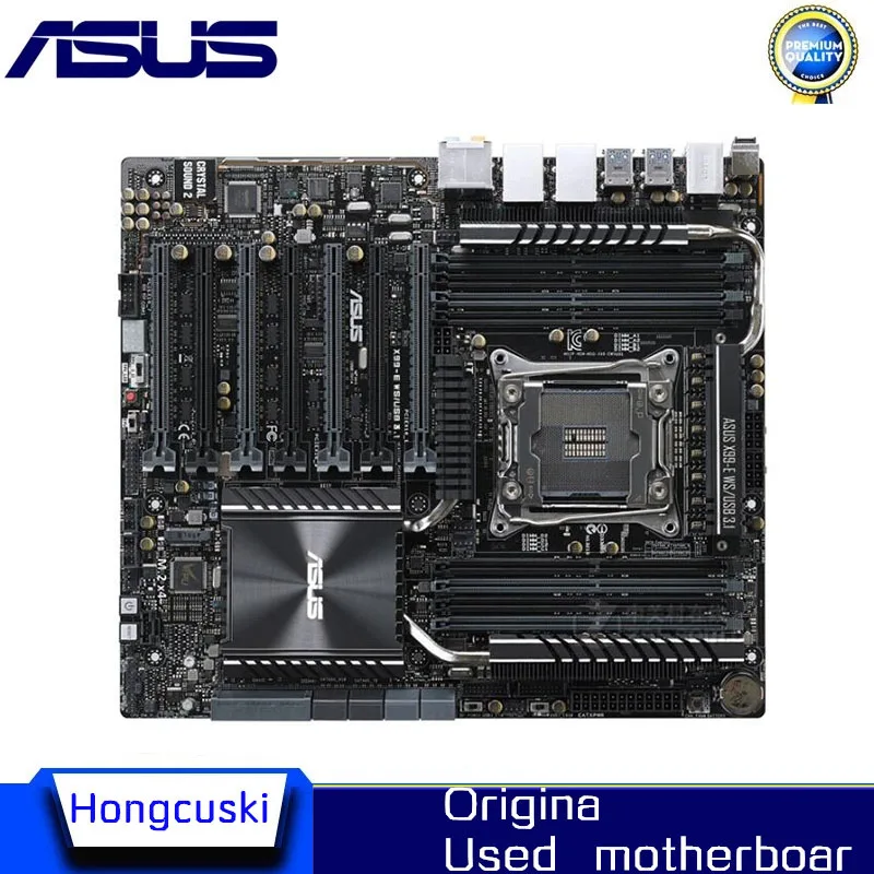 For ASUS X99-E WS/USB 3.1 LGA2011 Used original motherboard Socket LGA 2011-3 V3  DDR4 128GB X99 Desktop Motherboard