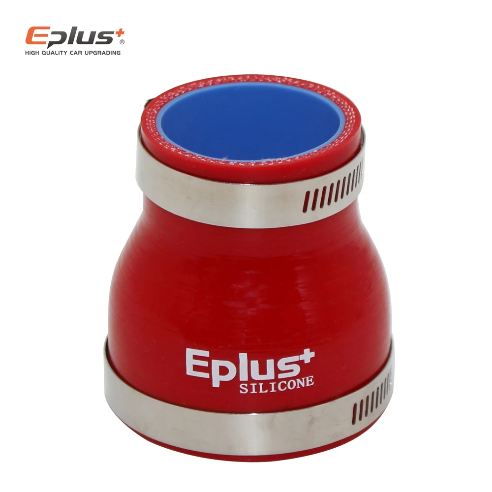 EPLUS Silikon Schläuche Schlauch Kühler Turbo Intake Rohr Koppler Schlauch Universal Gerade Mehrere Größen Rot Länge 76mm