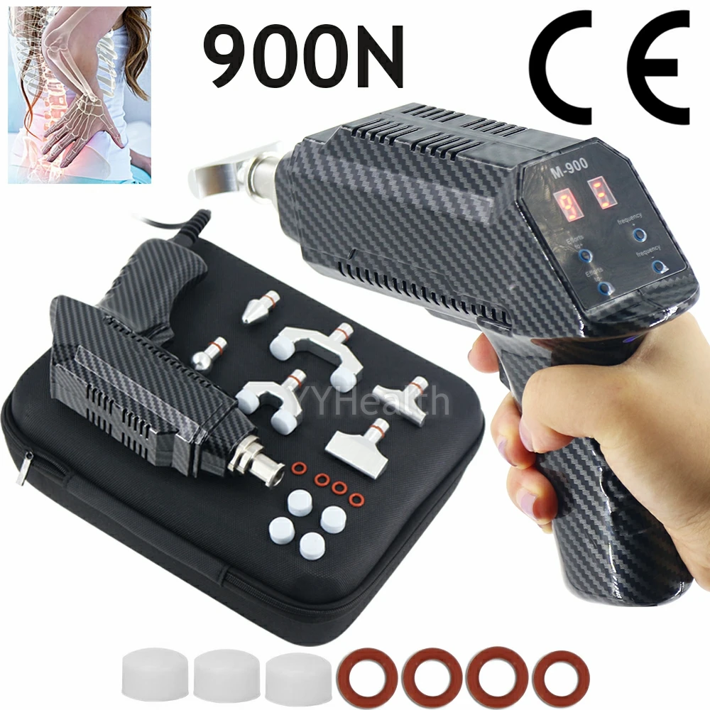 Chiropractic Adjusting Tool Spine Correction Gun 6 Heads Adjustable Intensity Therapy Spinal 900N New Health Care Massager