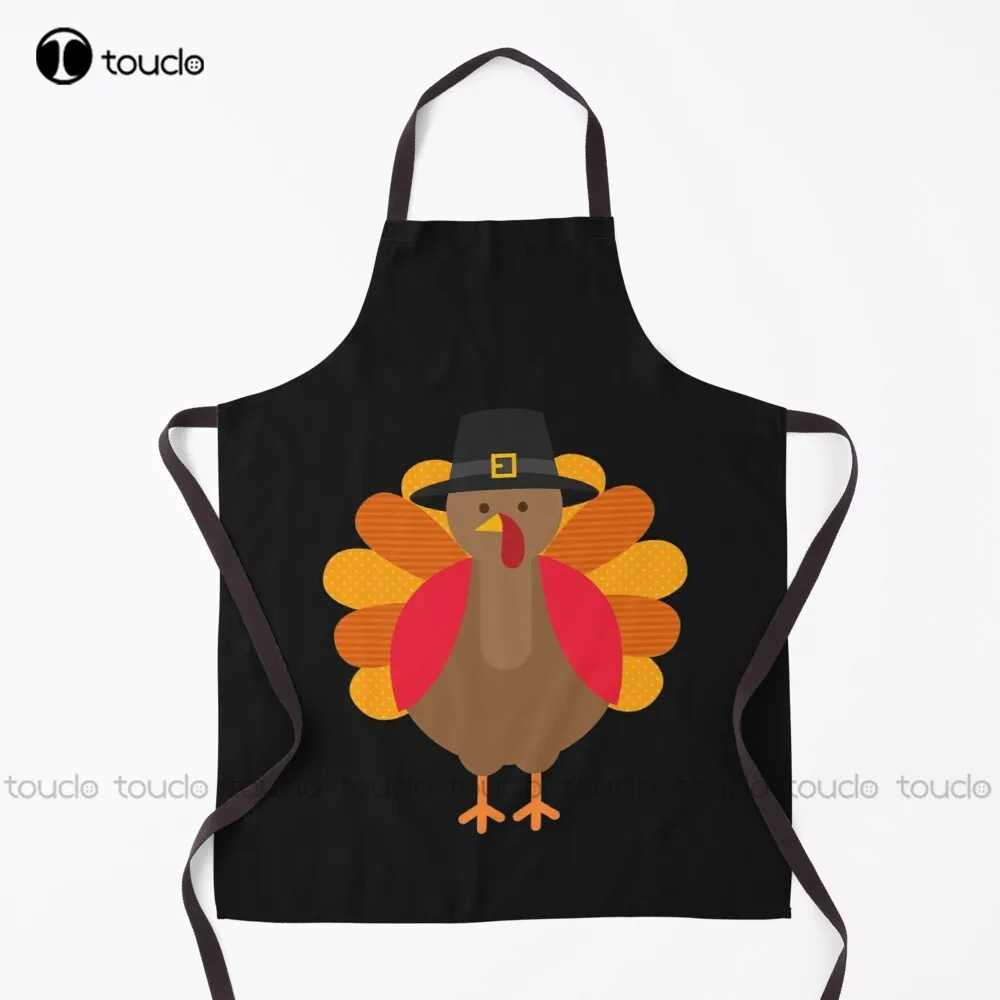 Funny Turkey Turkey Lover Grateful Thankful Blessed Apron Waitress Aprons For Women Men Unisex Adult Garden Kitchen Apron