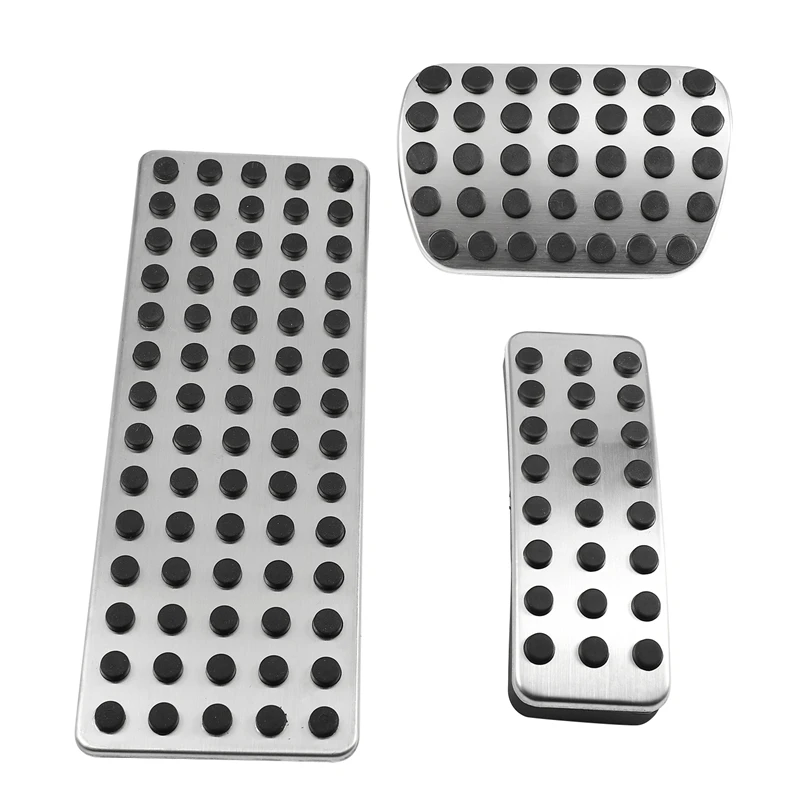 1 Set Silver Car Brake Pedal Pad Stainless Steel Car Accessories, for Mercedes Benz AMG a B CLA GLA ML GL R W176 W245 W246 W251