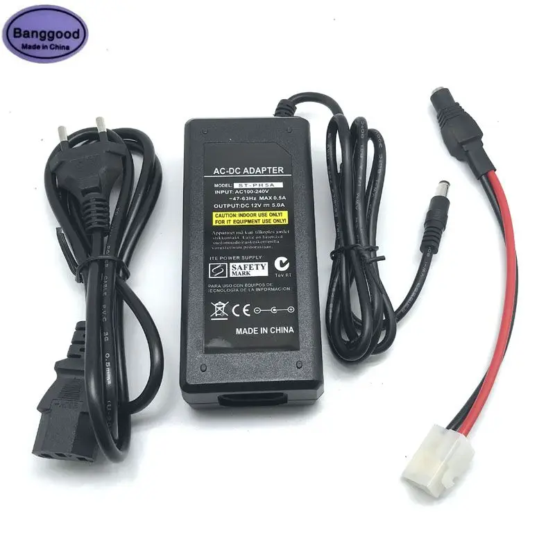 AC Wall Power Supply Charger Adapter with 220V to DC 12V Cable for QYT KT8900 KT-8900D 7900D Mini-9800 VV- 898S BJ-218 318 Radio