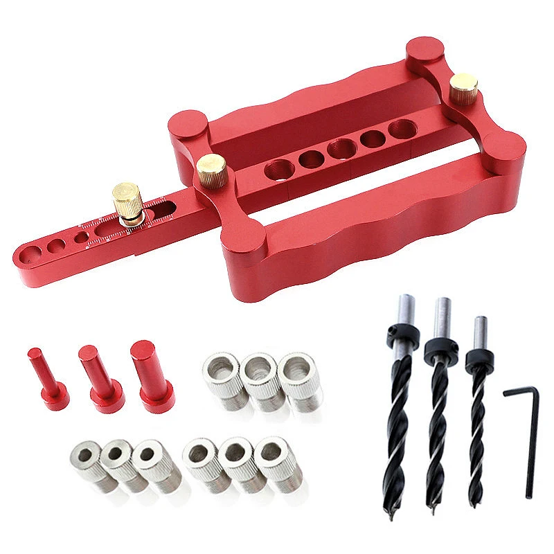 

New Self Centering Dowelling Jig Metric Dowel 6/8/10Mm Drilling Tools For Wood Working Woodworking Joinery Punch Locator Tool