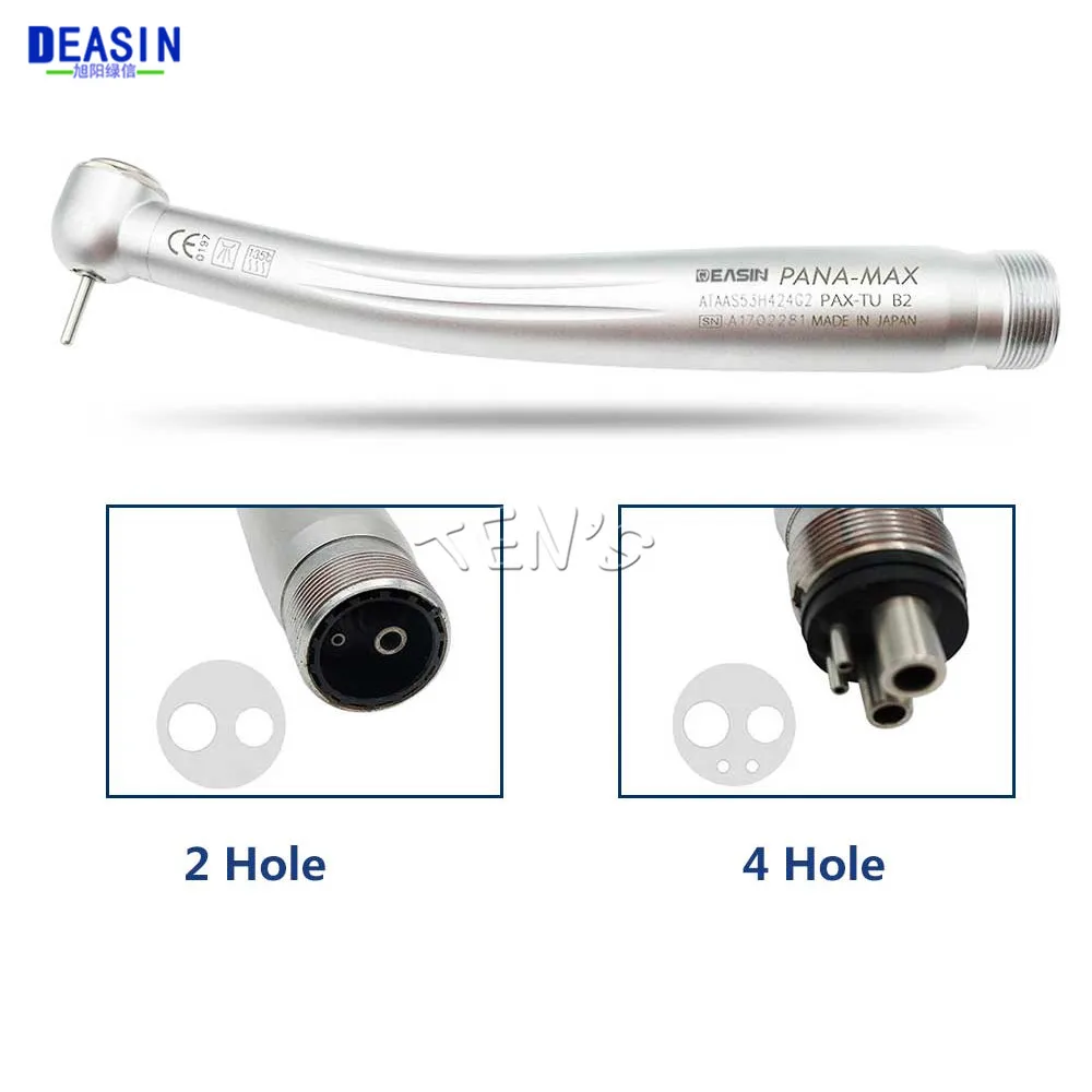 

1 pcs Dental Pana Max Dentist High Speed Single Spray Head Button Handpiece 2/4 Holes Equipment