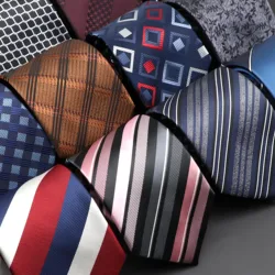 New Classic Men's Ties 8cm Red Blue White Stripe Tie for Formal Business Luxury Wedding Party Dots Plaid Necktie Gravatas Gift