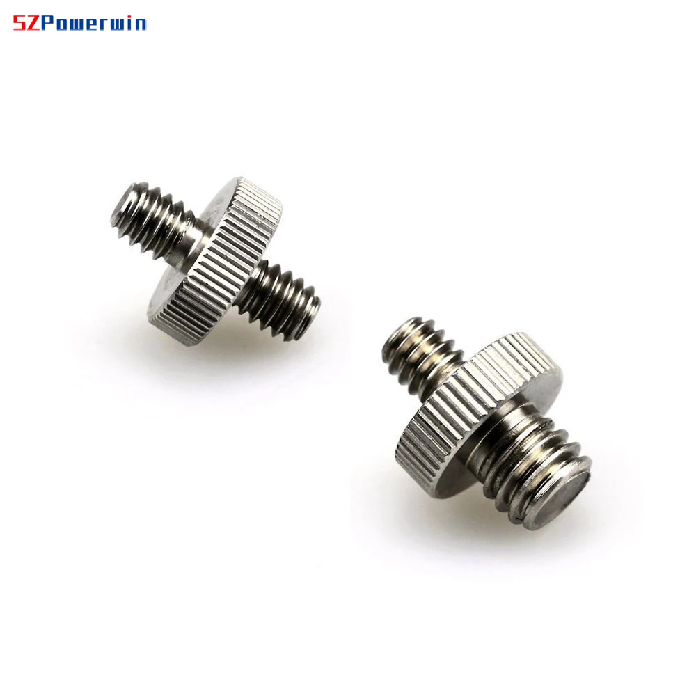 SZPowerwin 1/4" to 3/8" Male to Female Thread Screw Mount Adapter Tripod Plate Gimbal Ballhead for Camera Flash Light Stand
