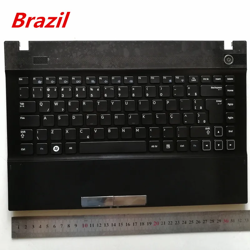 

Brazil BR new laptop keyboard with touchpad palmrest for Samsung NP 300V4A 305V4A 300V4Z 305V4Z 200A4Y 200A4B