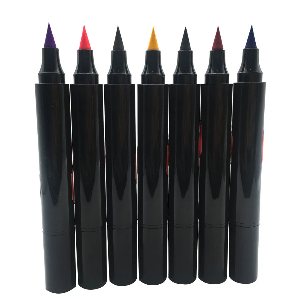 Wholesale Liquid Eyeliner Private Label 2In1 Eyeliner Stamp Liquid Eyeliner Pencil Makeup Stamps Seal Pen Stamp Eye liner Pencil