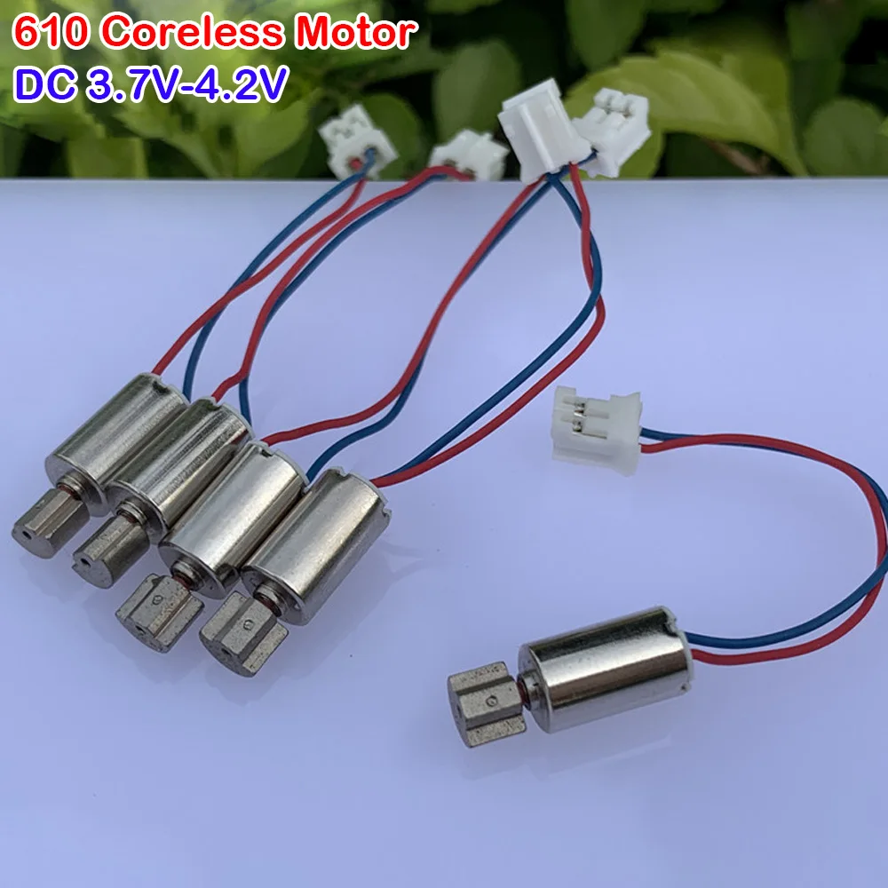 Micro 610 Coreless Motor Vibration Motor DC 3.7V-4.2V  Massager Stick Cylindrical Small Beauty Instrument Vibrator Toy Model