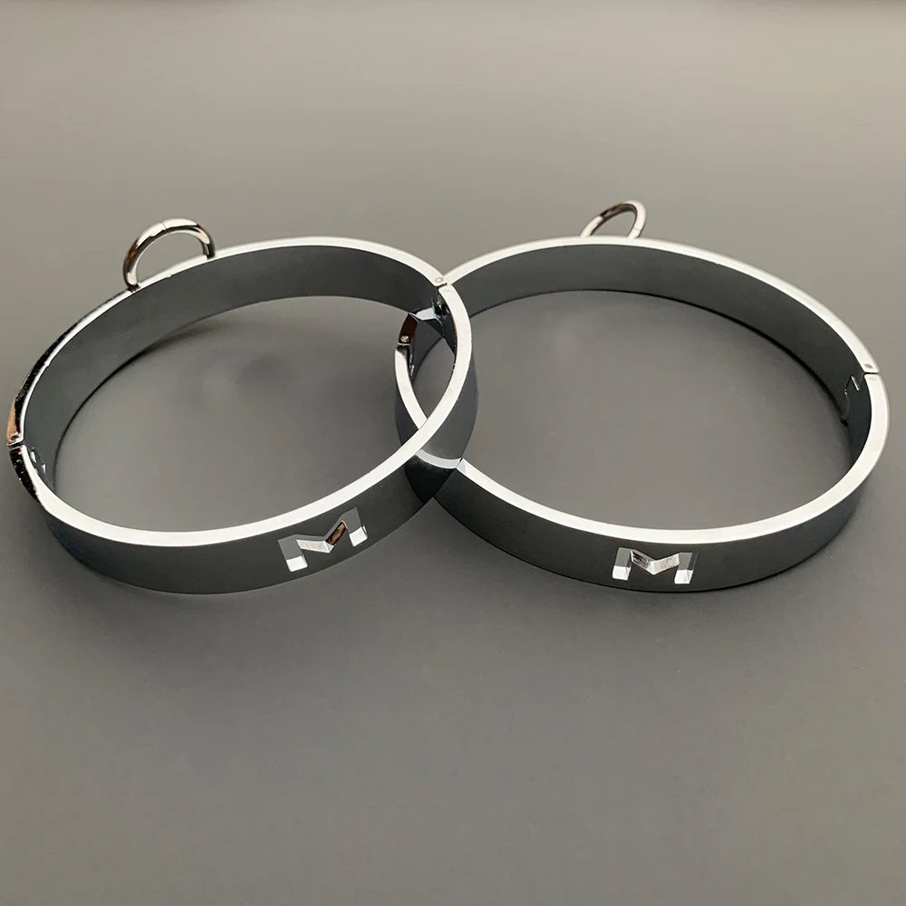 New Metal Bondage Handcuffs Adult Sex Products Slave Games Hand Restraint Fetish Role Playing Sex Toys For Couple SM Ankle Cuffs