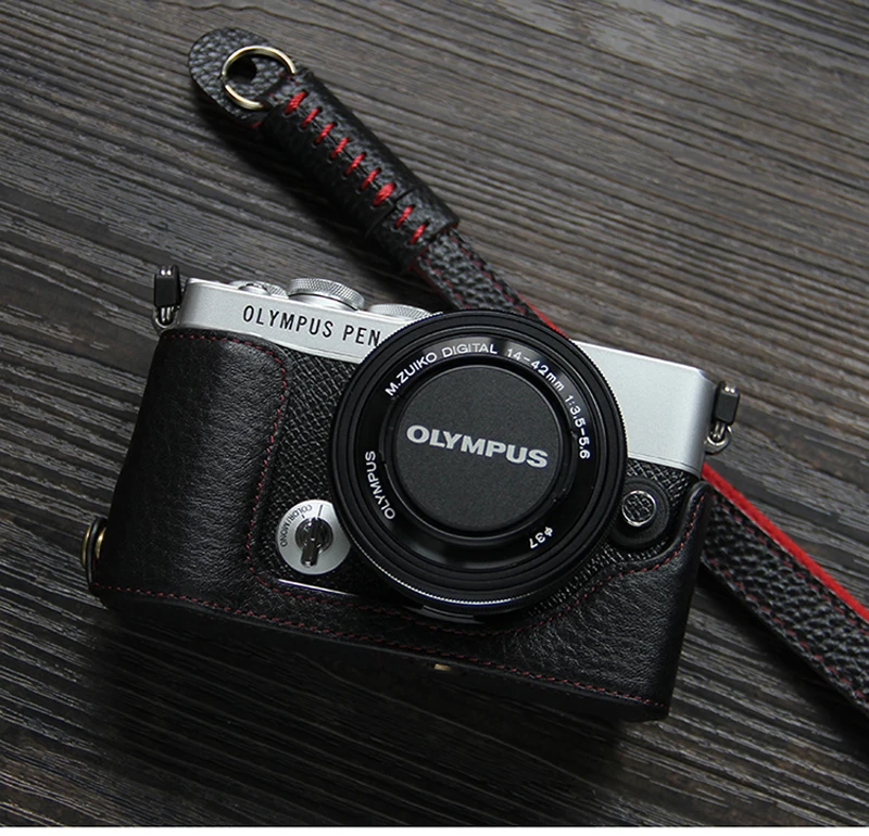 Чехол для камеры из натуральной кожи EP7, чехол для камеры Olympus EP7, чехол из искусственной кожи
