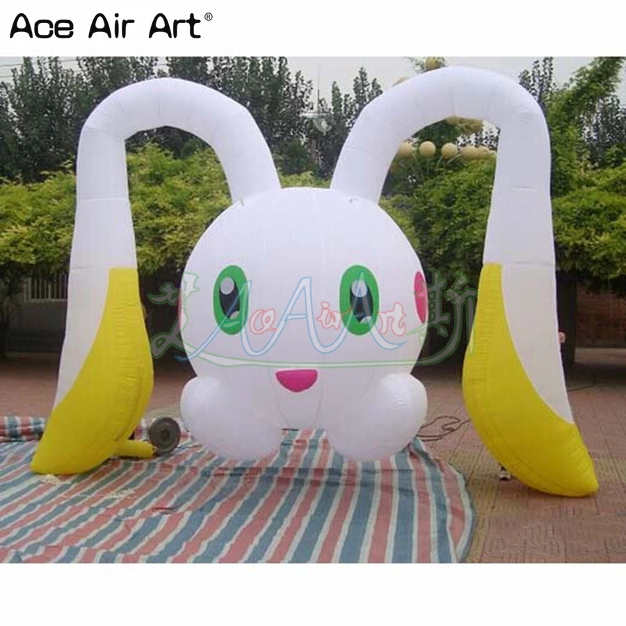 2022 Lovely Elegant Long Ears Bunny Cartoon Easter Decorations Outside Indoor Event Decor Made By Ace Air Art