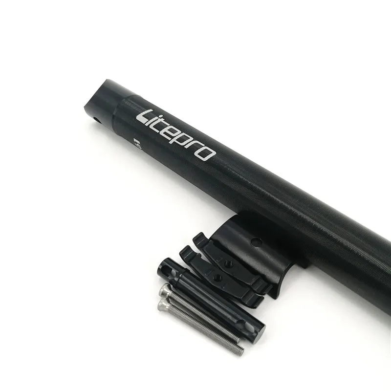 Litepro A61 Ultra-light Folding Bike Seatpost 33.9mm*600mm Aluminum Alloy CNC Bike Seat Post Bicycle Seat Tube