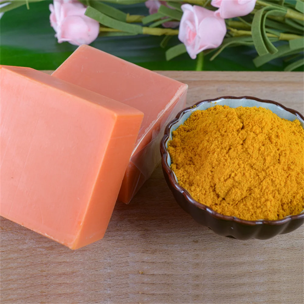 100g Face Care Essential Handmade Wash Removal Acne Treatment Oil Control Moisturizing Whitening Turmeric Soap