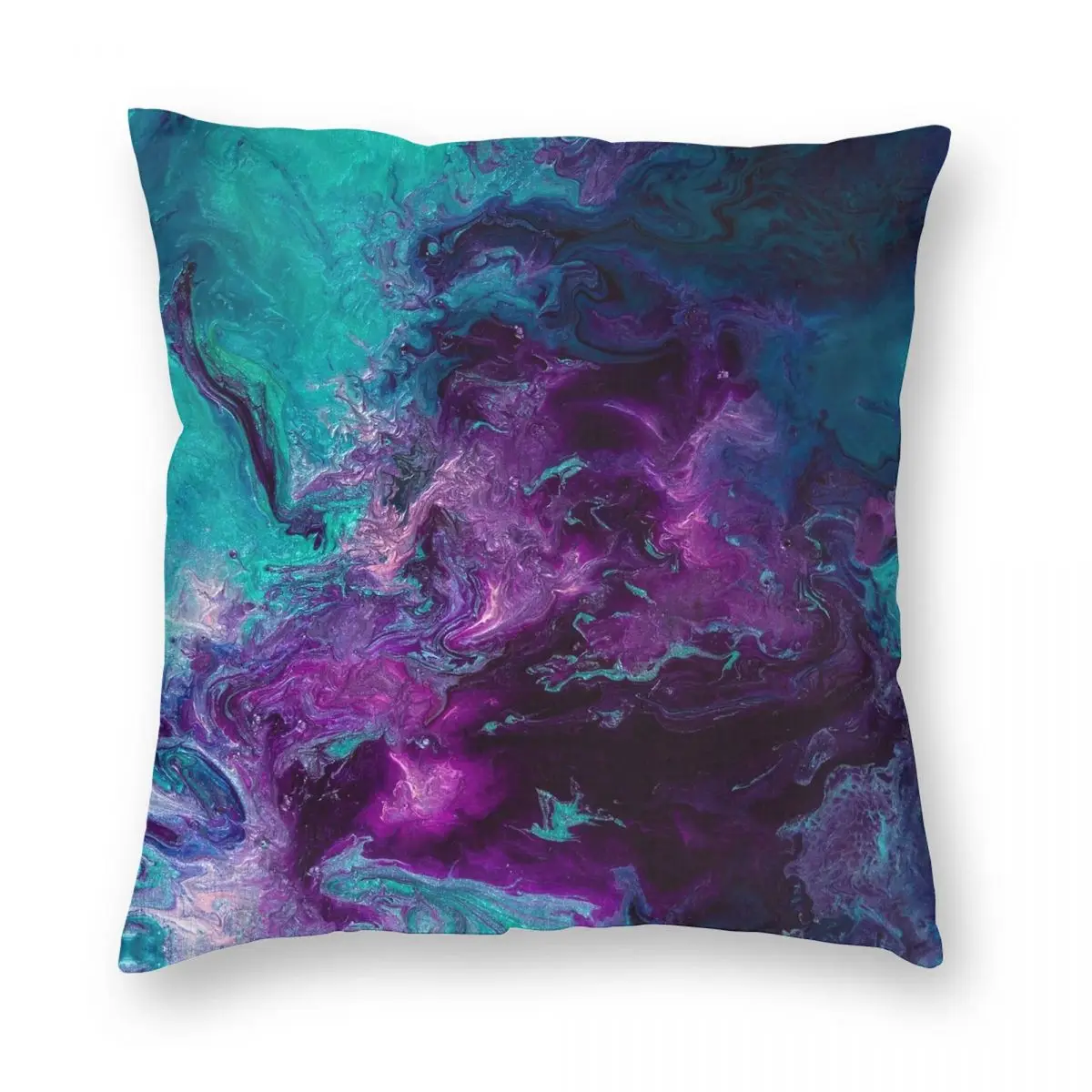 

Nebulous Cropped Square Pillowcase Polyester Linen Velvet Pattern Zip Decor Pillow Case Car Cushion Cover 45x45