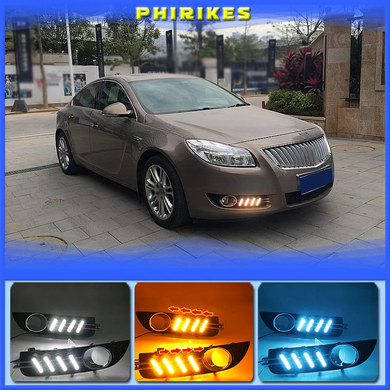 

LED Daytime Running Lights For Buick Regal 2009-2013 Fog lamp ABS 12V DRL