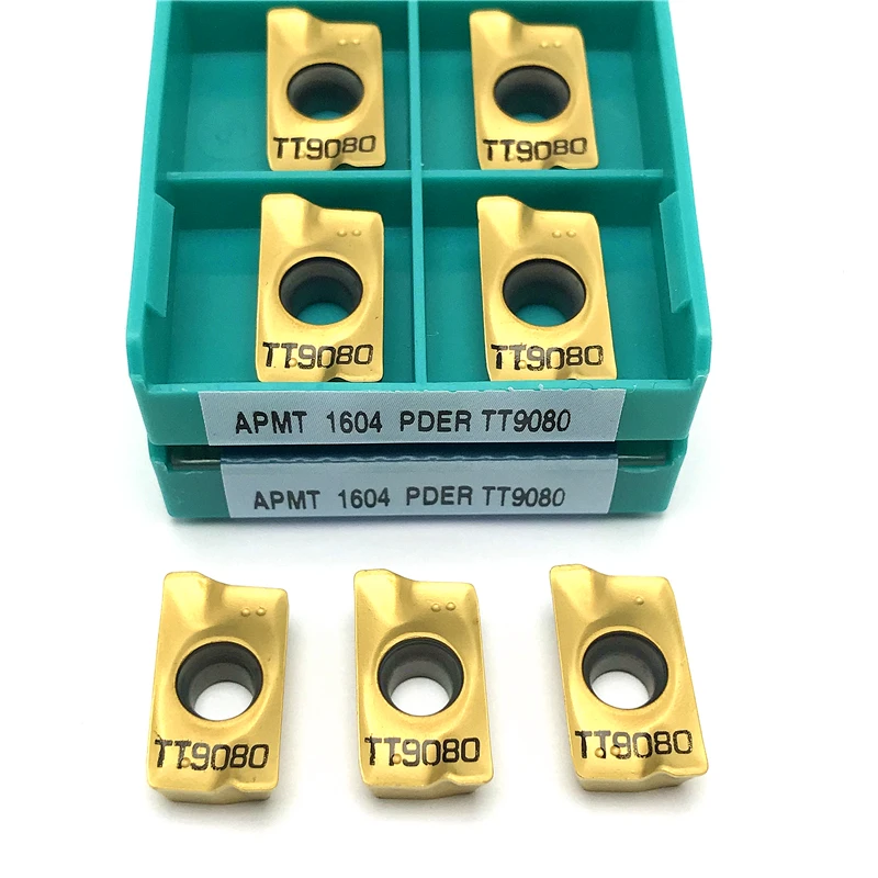 APMT1604 PDER TT9080 Carbide Insert Metal Lathe Tools Milling Insert for Tool Holder BAP400 High Quality APMT 1604 Cutting Tool