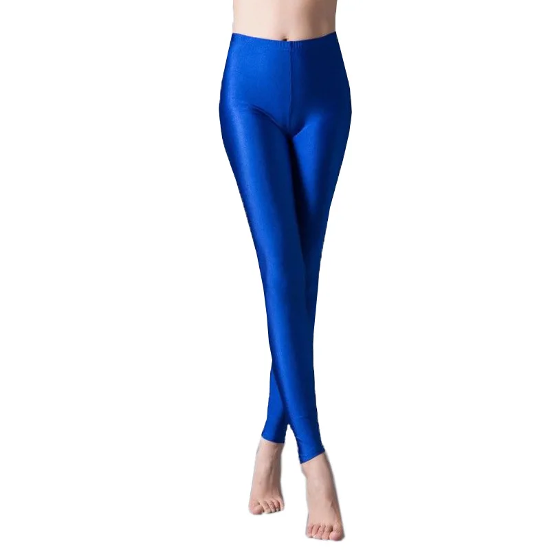 INDJXND-Leggings fluorescentes para mujer, pantalones elásticos de longitud hasta el tobillo, informales, Multicolor brillante, 20 colores caramelo, nuevos