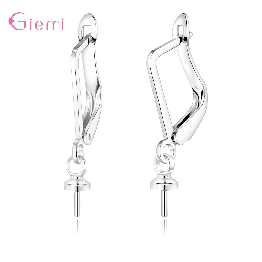 10 stücke 925 Sterling Silber Ohrring Haken Earwire Ohrringe Fitting Ohr Einstellung Basis für DIY Schmuck Machen Zubehör – Detail 10
