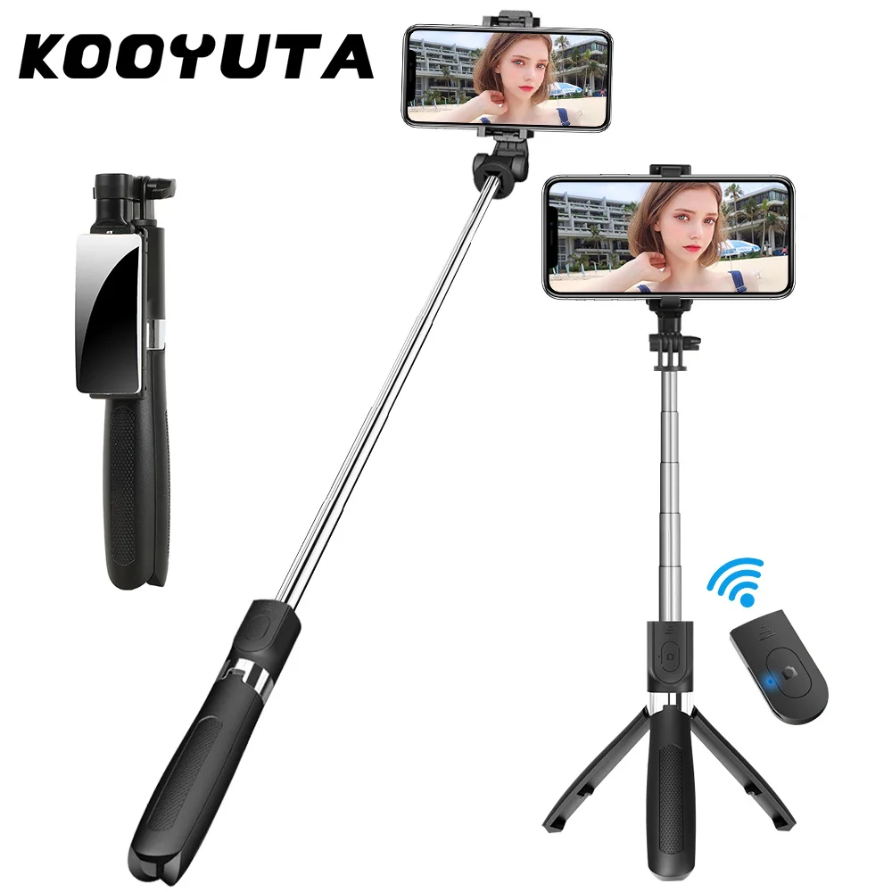 

Newest Bluetooth Selfie Stick Tripod 360 Rotaing With Wireless Remote Expandable Monopod Handheld Stabilizer For Xiaomi Huawei G