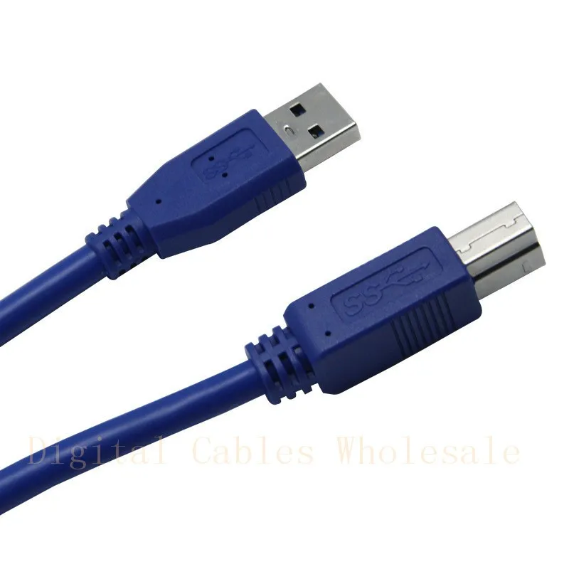 

100Pcs 30CM 1FT High Quality USB 3.0 A Male AM to USB 3.0 B Type Male BM Extension Printer Wire Cable USB 3.0 Cable