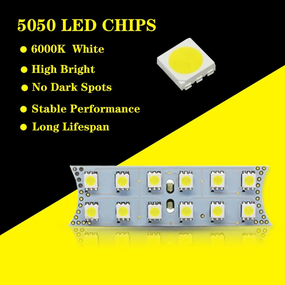 Xenon White 44-SMD 6-Piece Vehicle Specific Exact Fit Full LED Interior Light Package For BMW 1 3 5 7 Series, E87 E82 E90 E92