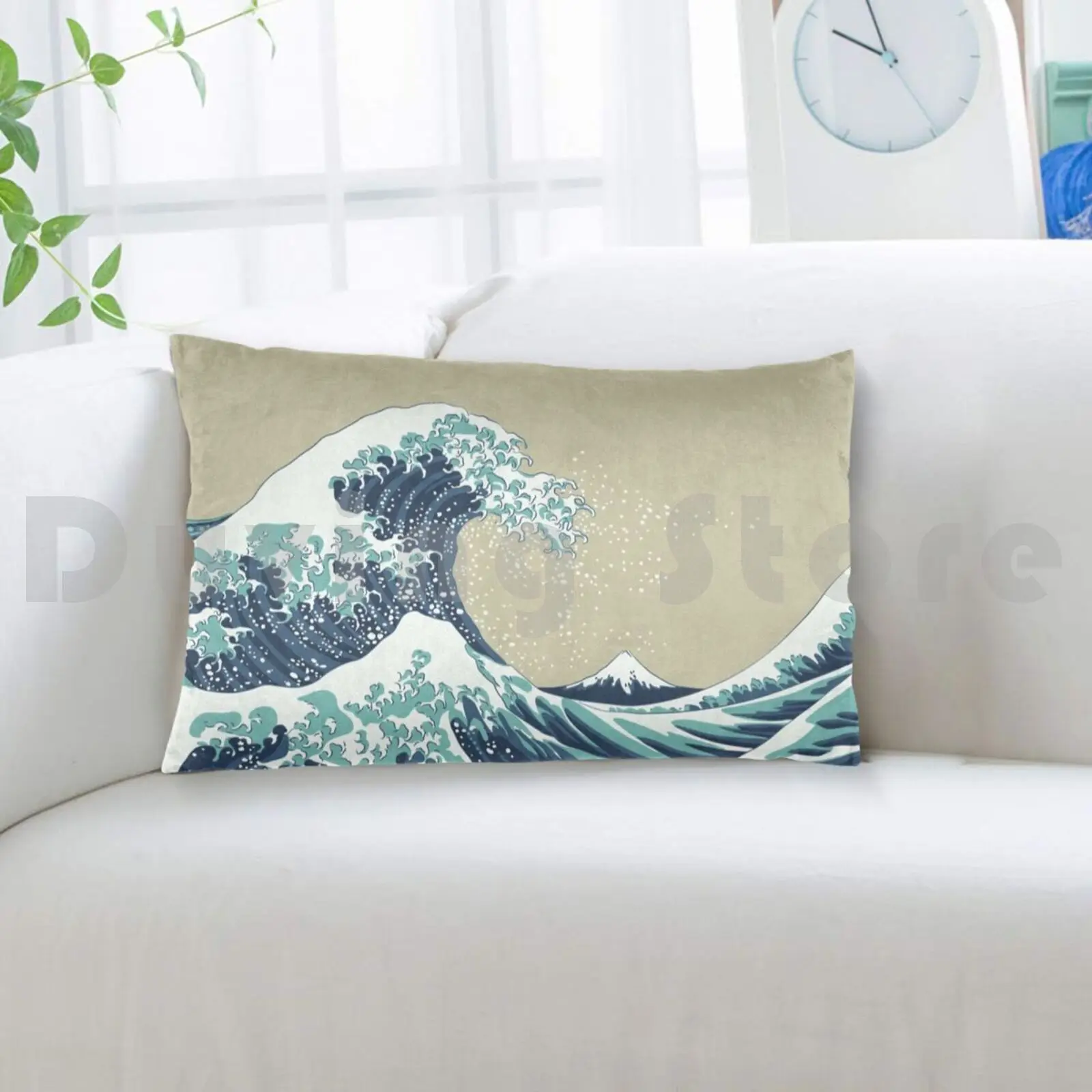 موجة كبيرة قبالة كاناغاوا وسادة القضية ، ديي ، Ukiyo E ، 50x70