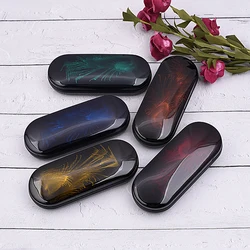 1PC hard shell paint shiny glasses case bright portable case stylish baking varnish sunglasses case glasses accessories